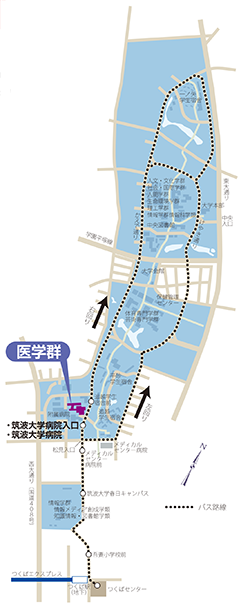筑波学園内地図