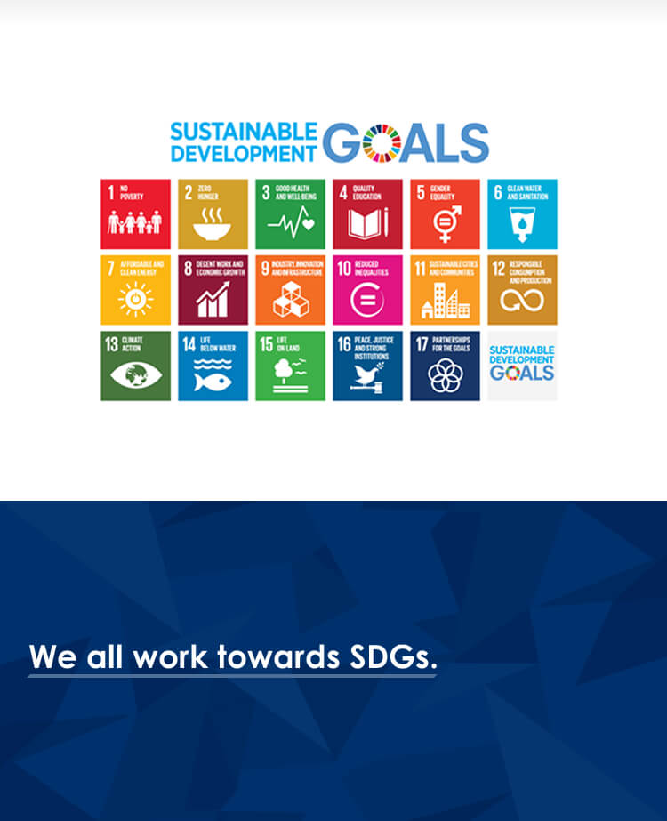 We all work towards SDGs.